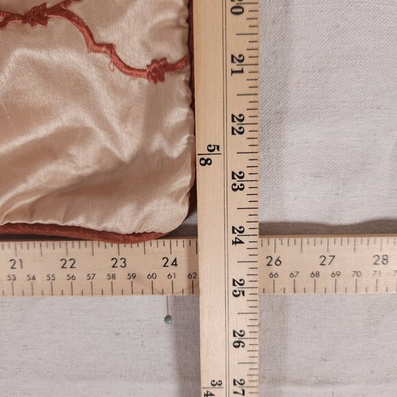 Martha Stewart Collection Euro Sham 24x24 Embroidered Trellis Like Pattern - Picture 6 of 12